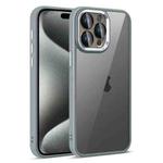 For iPhone 15 Pro Max Colorful Armor Lens Film Translucent Phone Case(Grey)