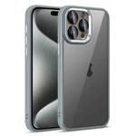 For iPhone 15 Pro Colorful Armor Lens Film Translucent Phone Case(Grey)