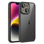 For iPhone 14 Plus Colorful Armor Lens Film Translucent Phone Case(Black)