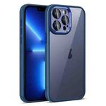 For iPhone 13 Pro Colorful Armor Lens Film Translucent Phone Case(Blue)