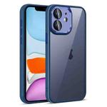 For iPhone 11 Colorful Armor Lens Film Translucent Phone Case(Blue)