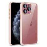 For iPhone 11 Pro Colorful Armor Lens Film Translucent Phone Case(Pink)