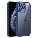 For iPhone 11 Pro Colorful Armor Lens Film Translucent Phone Case(Blue)