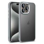 For iPhone 15 Pro Max Colorful Armor Lens Film Translucent Skin Feel Phone Case(Grey)