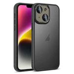 For iPhone 14 Colorful Armor Lens Film Translucent Skin Feel Phone Case(Black)