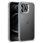 For iPhone 12 Pro Colorful Armor Lens Film Translucent Skin Feel Phone Case(Grey)