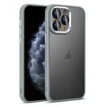 For iPhone 11 Pro Colorful Armor Lens Film Translucent Skin Feel Phone Case(Grey)