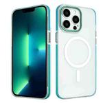 For iPhone 13 Pro Max Color Edge Skin Feel Frosted MagSafe Magnetic Phone Case(Blue)