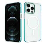 For iPhone 12 Pro Max Color Edge Skin Feel Frosted MagSafe Magnetic Phone Case(Blue)