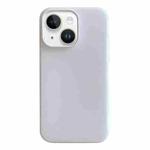 For iPhone 15 Jelly 2 in 1 TPU Hybrid PC Phone Case(White)