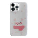 For iPhone 15 Pro Jelly 2 in 1 TPU Hybrid PC Phone Case(Spotted Pig)