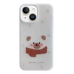 For iPhone 15 Jelly 2 in 1 TPU Hybrid PC Phone Case(Spotted Rabbit)