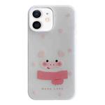 For iPhone 12 Jelly 2 in 1 TPU Hybrid PC Phone Case(Spotted Pig)