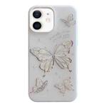 For iPhone 11 Jelly 2 in 1 TPU Hybrid PC Phone Case(Big Butterfly)