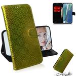 For Samsung Galaxy Note20 Solid Color Colorful Magnetic Buckle Horizontal Flip PU Leather Case with Holder & Card Slots & Wallet & Lanyard(Gold)
