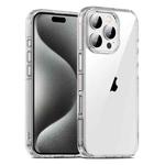 For iPhone 15 Pro Max PC Hybrid TPU Full Coverage Shockproof Phone Case(Transparent)