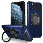 For iPhone 11 Pro Max Rotating Magnetic Holder Phone Case(Royal Blue)