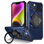 For iPhone 13 Rotating Magnetic Holder Phone Case(Royal Blue)