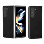 For Samsung Galaxy Z Fold6 Skin Feel PU Leather Full Coverage Phone Case(Black)