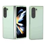 For Samsung Galaxy Z Fold6 Skin Feel PU Leather Full Coverage Phone Case(Light Green)