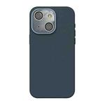 For iPhone 14 Plus Acrylic Lens Film + Liquid Silicone Full Coverage Phone Case(Gray)