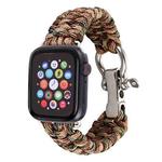 For Apple Watch Series 8&7 41mm / SE 2&6&SE&5&4 40mm / 3&2&1 38mm Umbrella Cord Nylon Braided Watch Band(Beige)