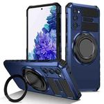 For Samsung Galaxy S20 FE Rotating Magnetic Holder Phone Case(Royal Blue)