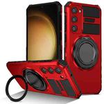 For Samsung Galaxy S23 5G Rotating Magnetic Holder Phone Case(Red)