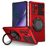 For Samsung Galaxy Note20 Ultra Rotating Magnetic Holder Phone Case(Red)