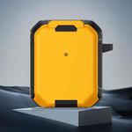 For AirPods 2 / 1 Phone Holder Design Earbuds Box Protective Case(Yellow)