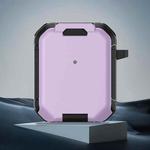 For AirPods 2 / 1 Phone Holder Design Earbuds Box Protective Case(Purple)