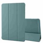 For OnePlus Pad 2 Tri-fold Silicone Leather Tablet Case(Dark Green)