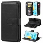 For Honor 200 Lite Global Multi-Function Wallet 10 Card Slots Leather Phone Case(Black)