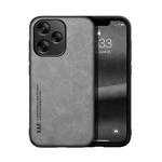 For Redmi 13 4G Skin Feel Magnetic Leather Back Phone Case(Light Grey)