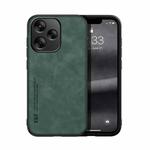 For Redmi 13 4G Skin Feel Magnetic Leather Back Phone Case(Green)