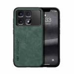 For Redmi K70 Ultra Skin Feel Magnetic Leather Back Phone Case(Green)