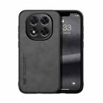 For Redmi Note 14 Pro+ 5G Skin Feel Magnetic Leather Back Phone Case(Dark Grey)