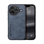 For Redmi K80 Pro Skin Feel Magnetic Leather Back Phone Case(Blue)