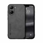 For Redmi Turbo 4 / Xiaomi Poco X7 Pro Skin Feel Magnetic Leather Back Phone Case(Dark Grey)