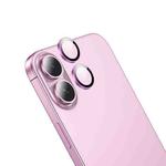 For iPhone 16 / 16 Plus hoco V13 3D Metal Lens Protective Film(Pink)