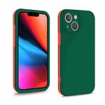 For iPhone 13 Two Color Full Protective 3-in-1 Phone Case(Dark Green)