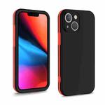 For iPhone 13 mini Two Color Full Protective 3-in-1 Phone Case(Black)