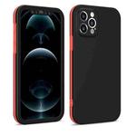 For iPhone 12 Pro Max Two Color Full Protective 3-in-1 Phone Case(Black)