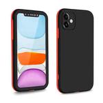 For iPhone 11 Two Color Full Protective 3-in-1 Phone Case(Black)