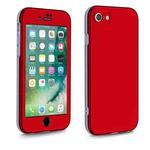 For iPhone SE 2022 / 2020 / 8 / 7 Two Color Full Protective 3-in-1 Phone Case(Red)