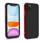 For iPhone 11 Pro Max Two Color Full Protective 3-in-1 Phone Case(Black)