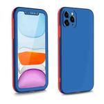 For iPhone 11 Pro Max Two Color Full Protective 3-in-1 Phone Case(Blue)