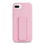 For iPhone 8 Plus / 7 Plus Liquid Silicone Holder Phone Case(Pink)