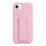 For iPhone SE 2022 / SE 2020 / 8 / 7 Liquid Silicone Holder Phone Case(Pink)