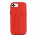 For iPhone SE 2022 / SE 2020 / 8 / 7 Liquid Silicone Holder Phone Case(Red)